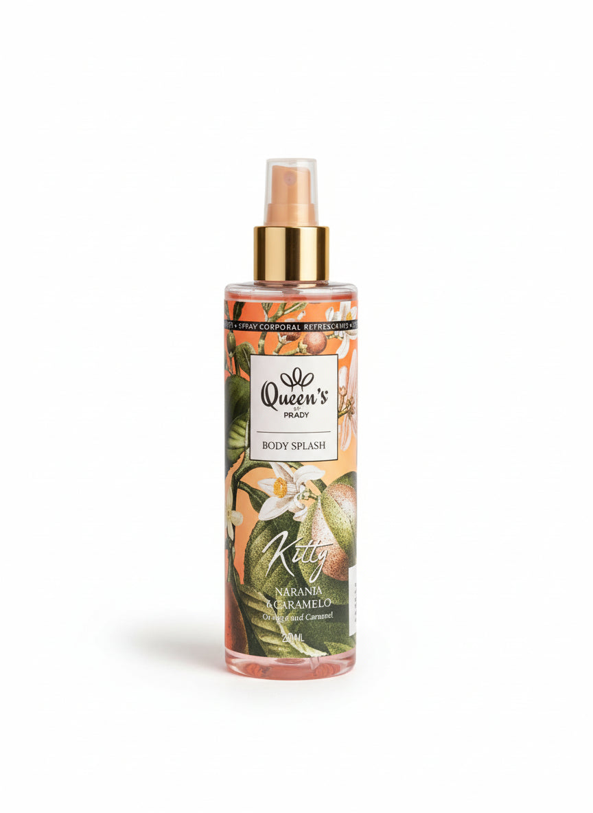 Body Splash Queen’s by Prady – Kitty Naranja y Caramelo (Orange & Caramel)