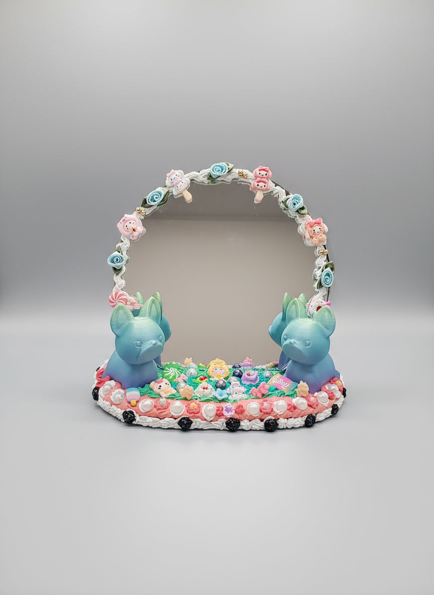 🍰💞 Miroir Chantilly Crème — Élégance Kawaii & Douceur Pastel 💞🍰