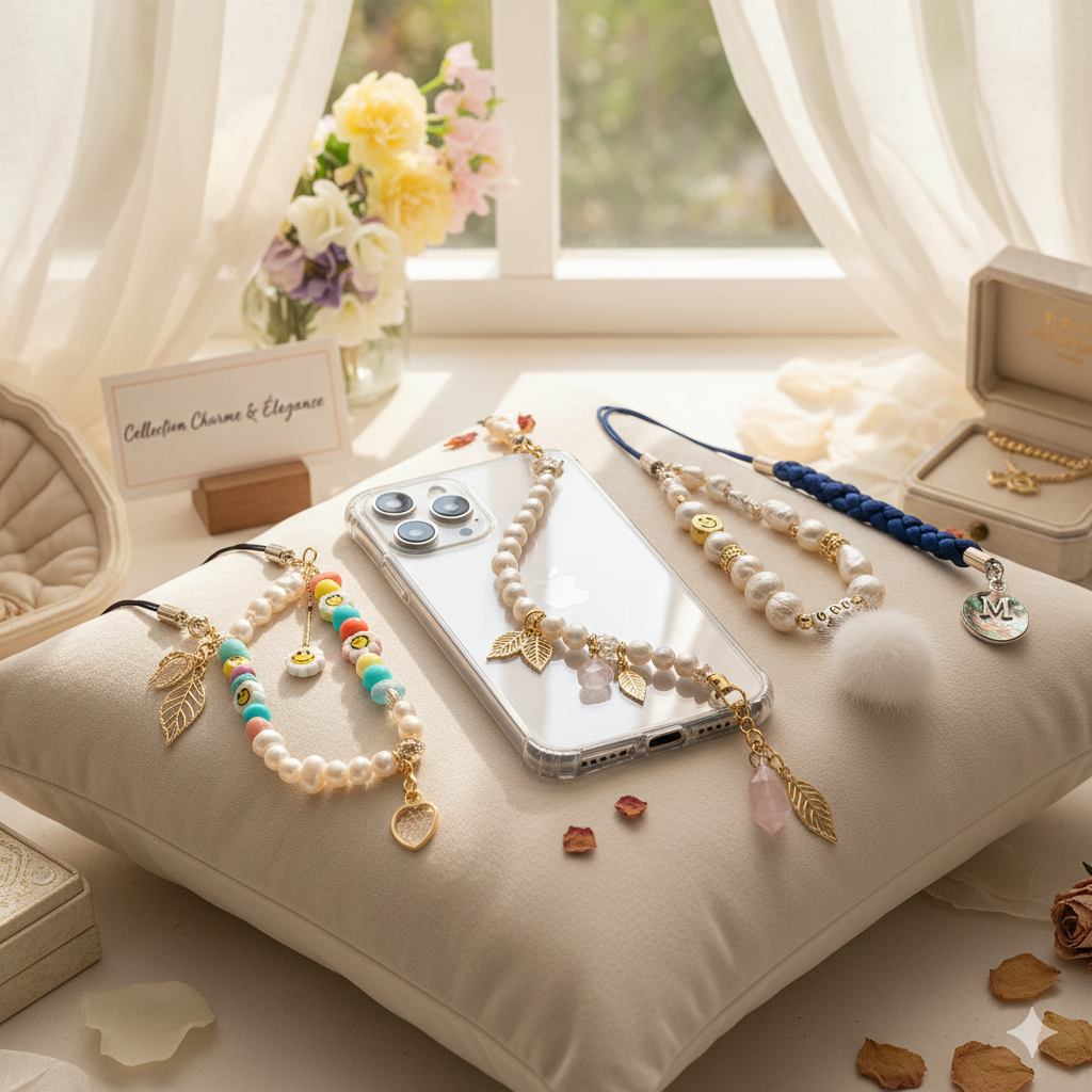 Bijoux de téléphone, stylo et autre