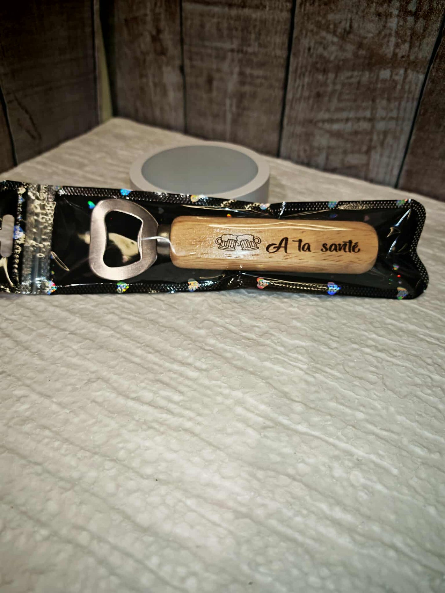 Décapsuleur gravé au laser