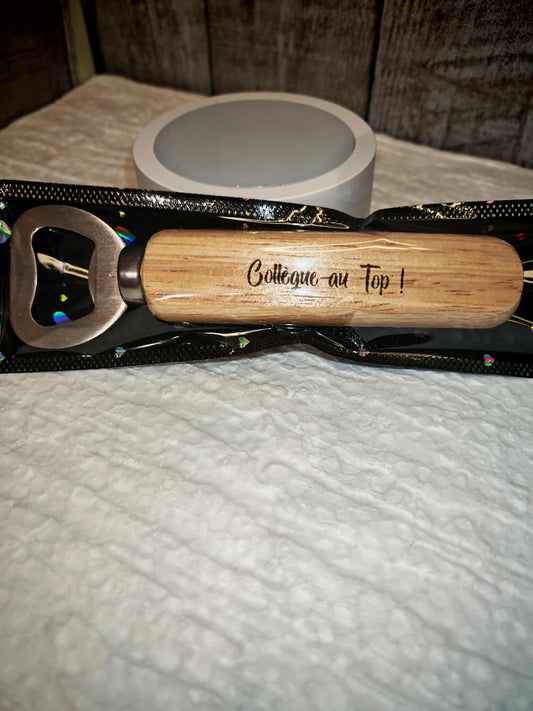 Décapsuleur gravé au laser