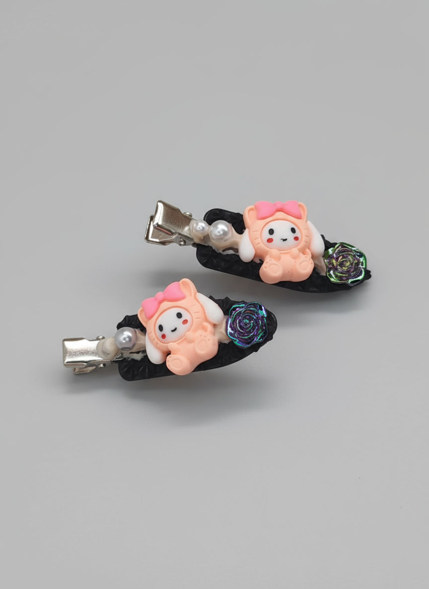 Pinces à cheveux kawaii gourmandes