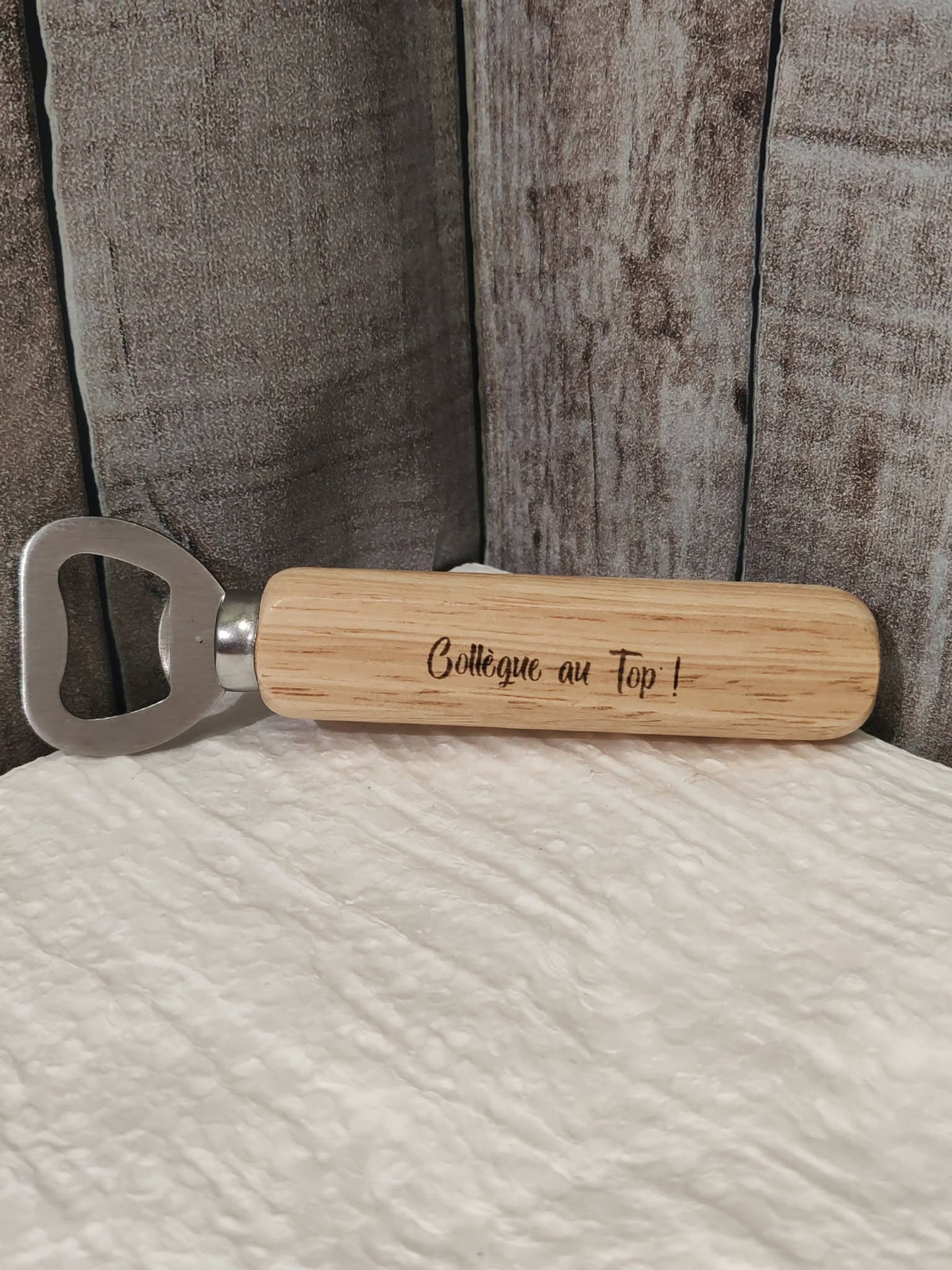 Décapsuleur gravé au laser