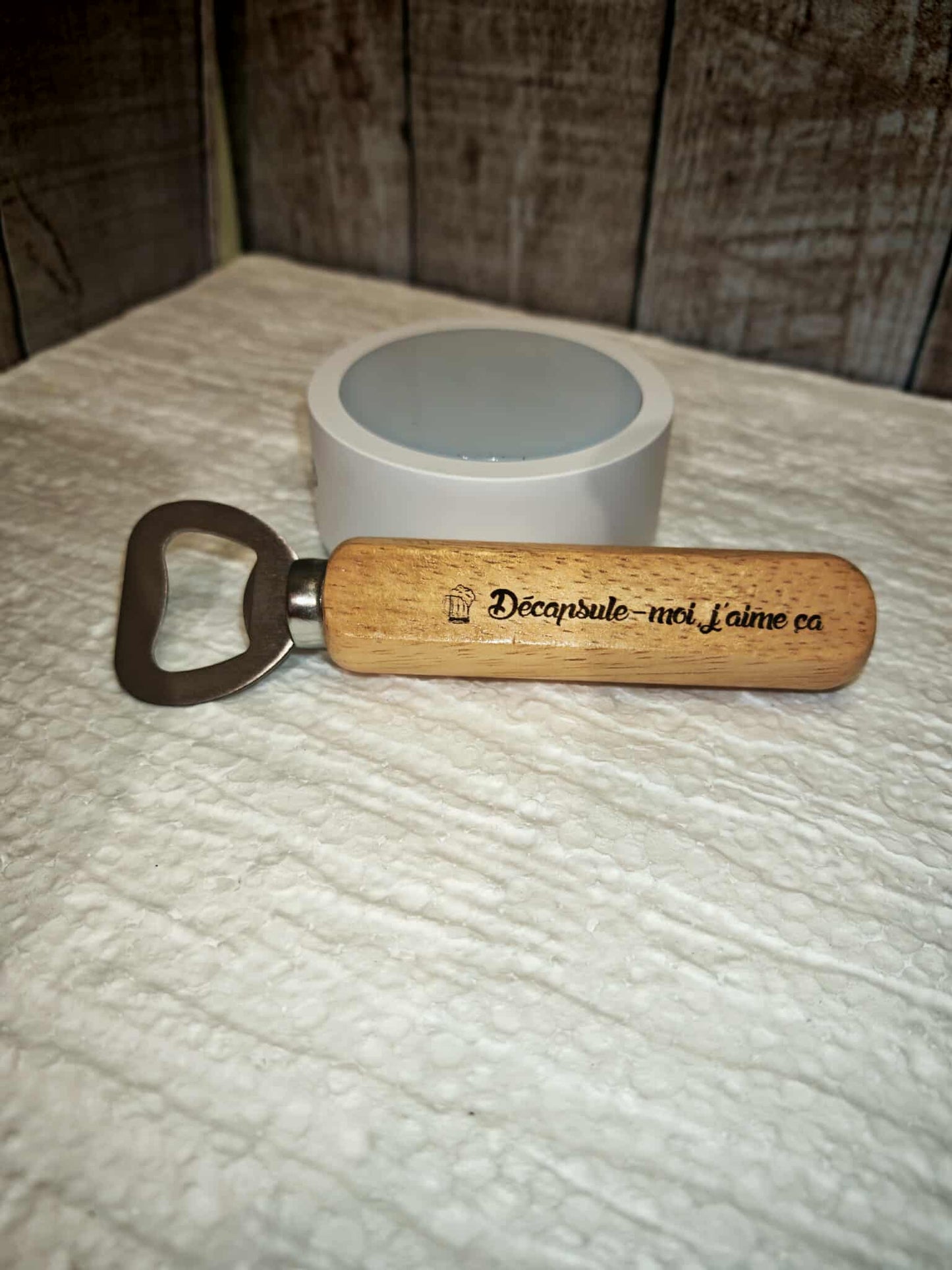 Décapsuleur gravé au laser