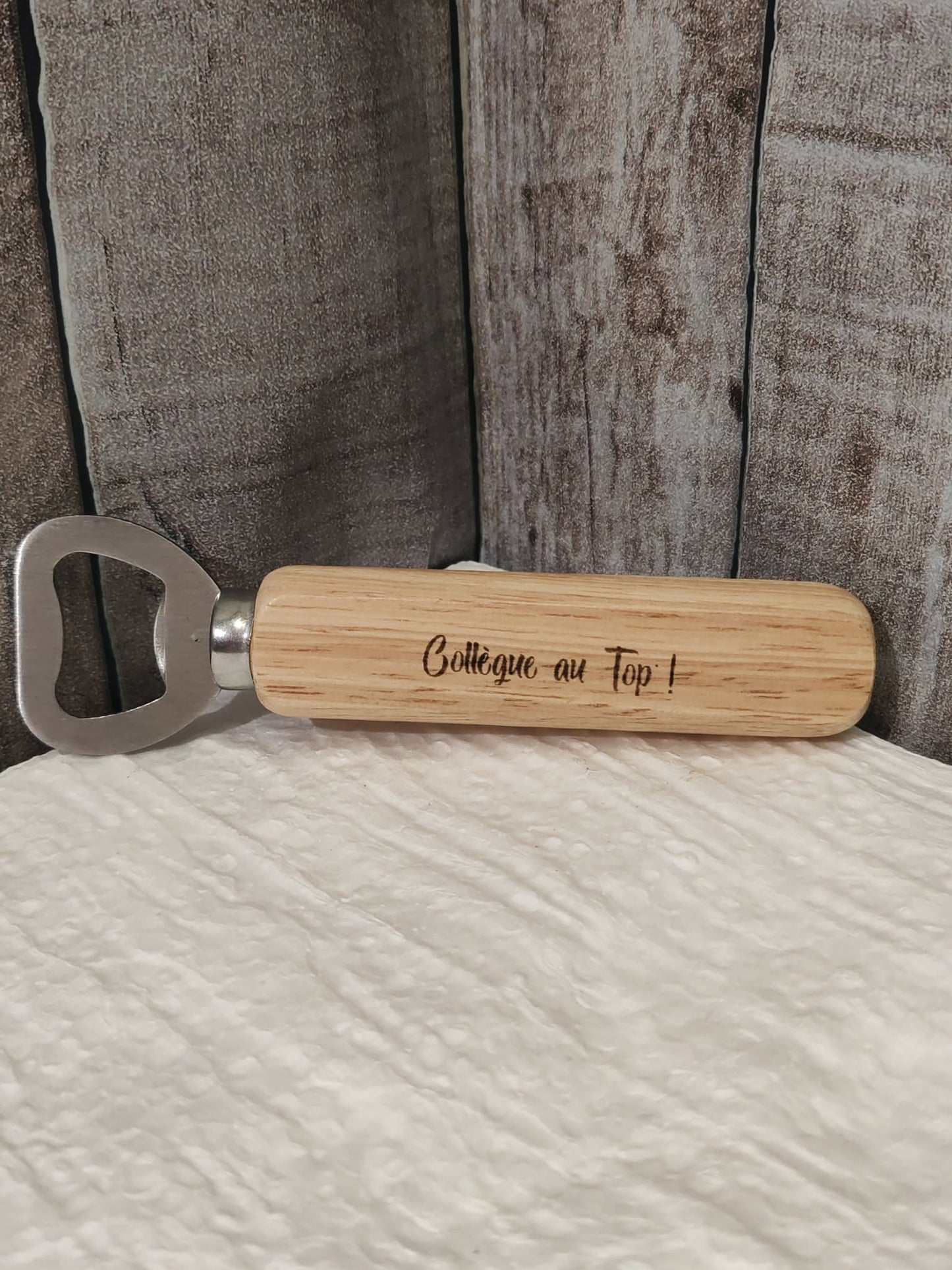 Décapsuleur gravé au laser