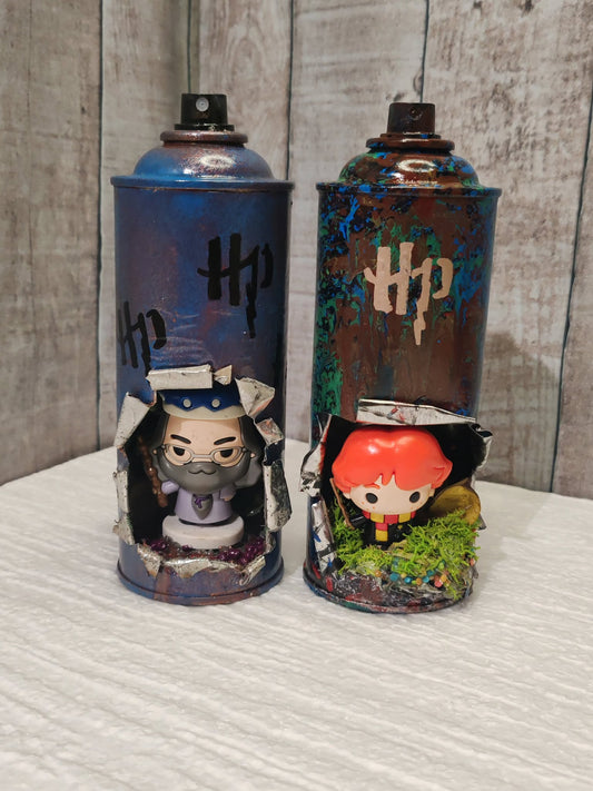 Lot aérosol custom thème Harry Potter