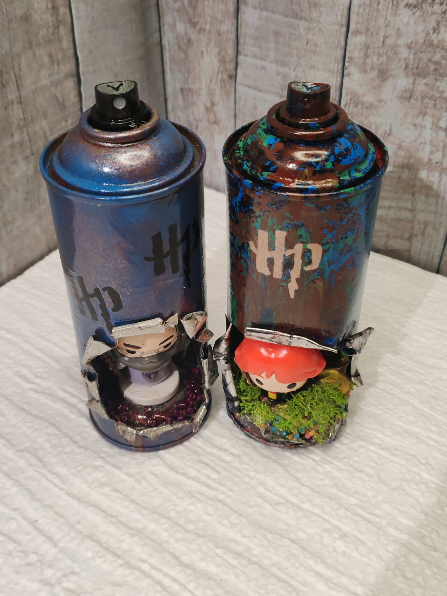 Lot aérosol custom thème Harry Potter