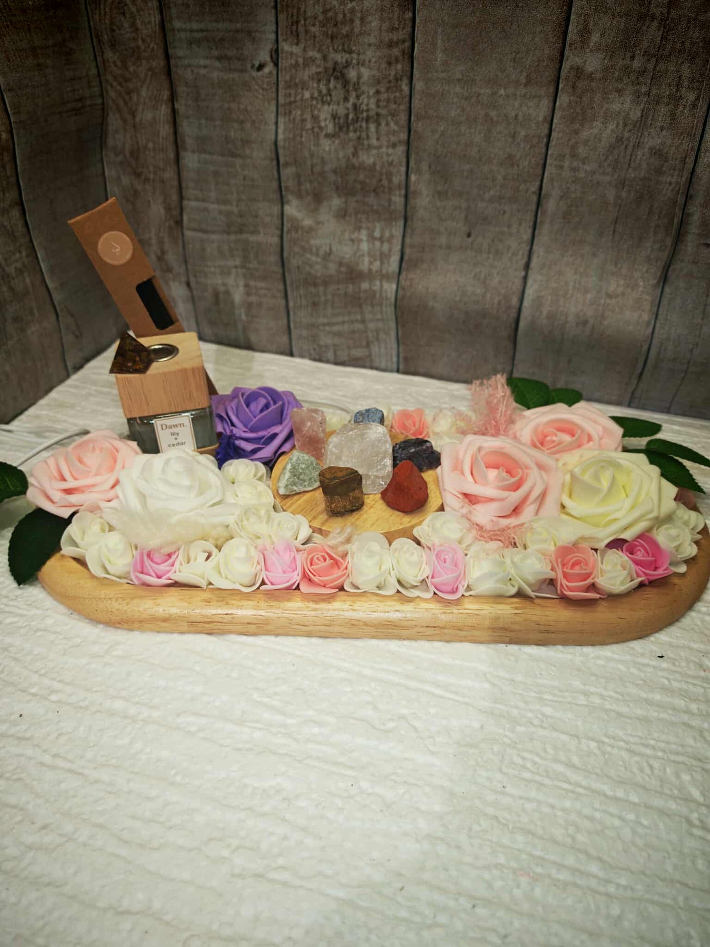 Élégance & Énergie – Plateau Bien-Être “Chakra Lumière”