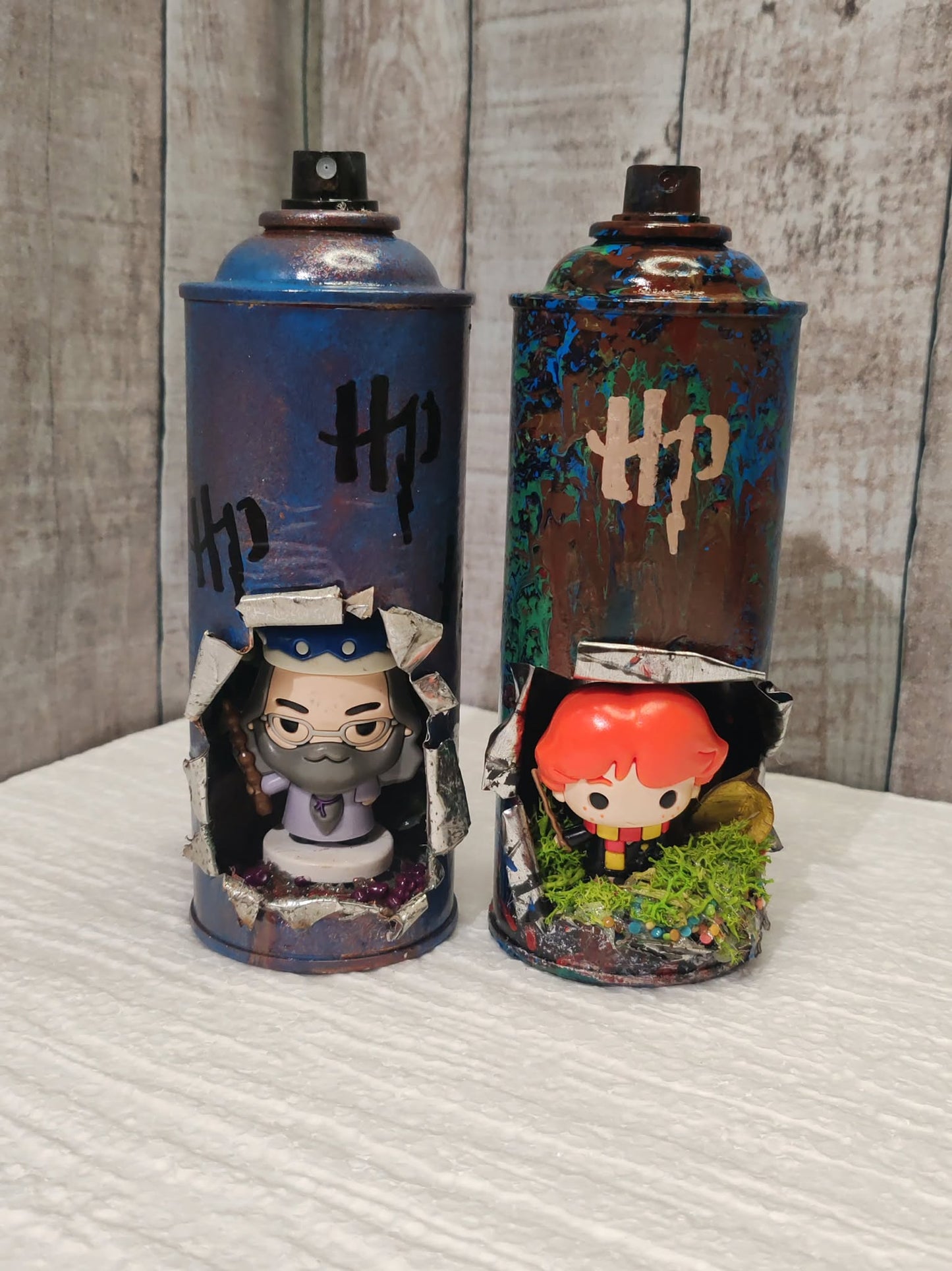 Lot aérosol custom thème Harry Potter