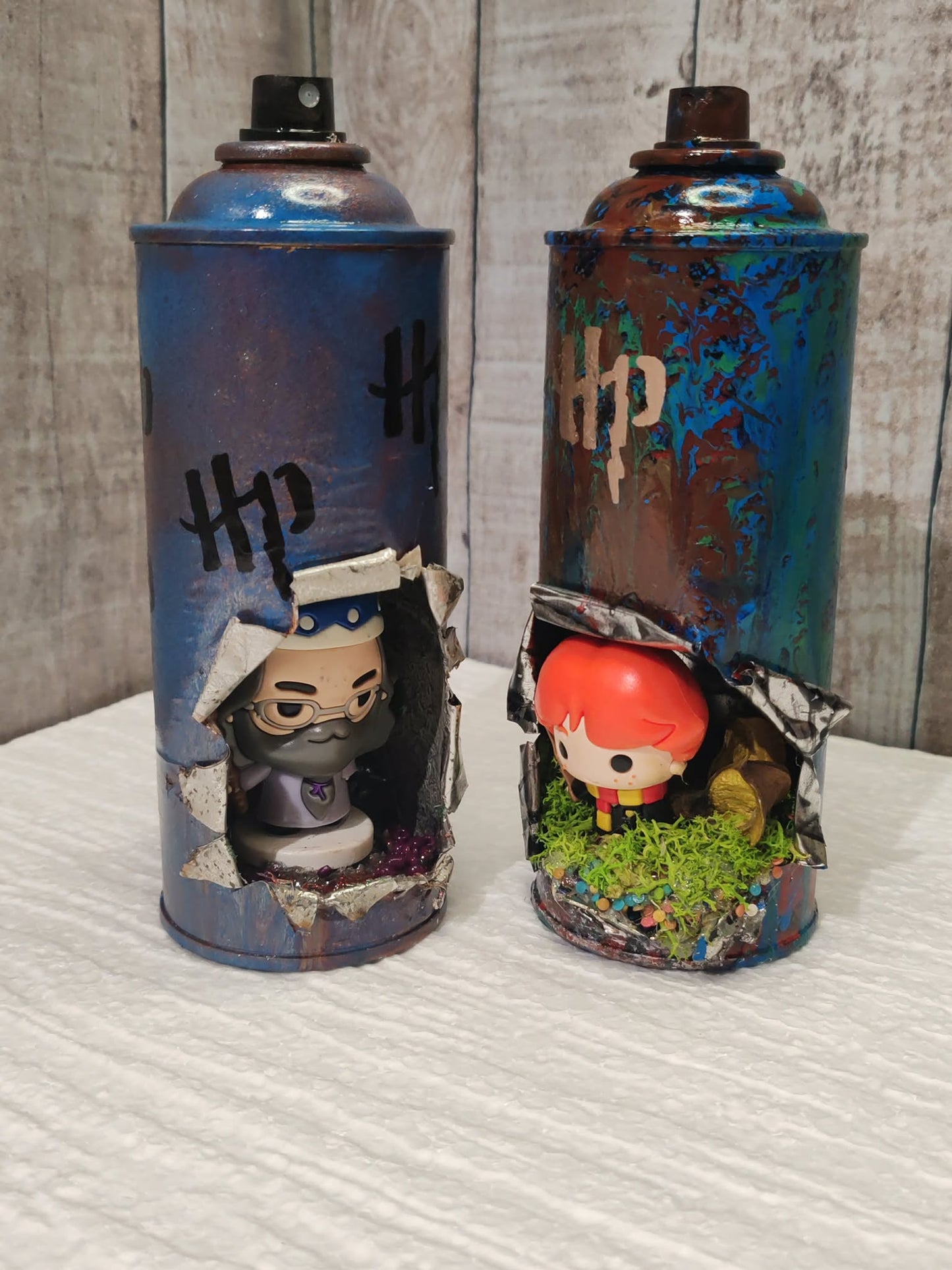 Lot aérosol custom thème Harry Potter