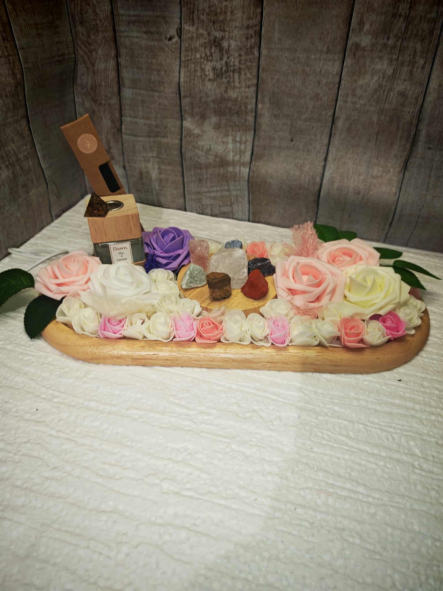 Élégance & Énergie – Plateau Bien-Être “Chakra Lumière”