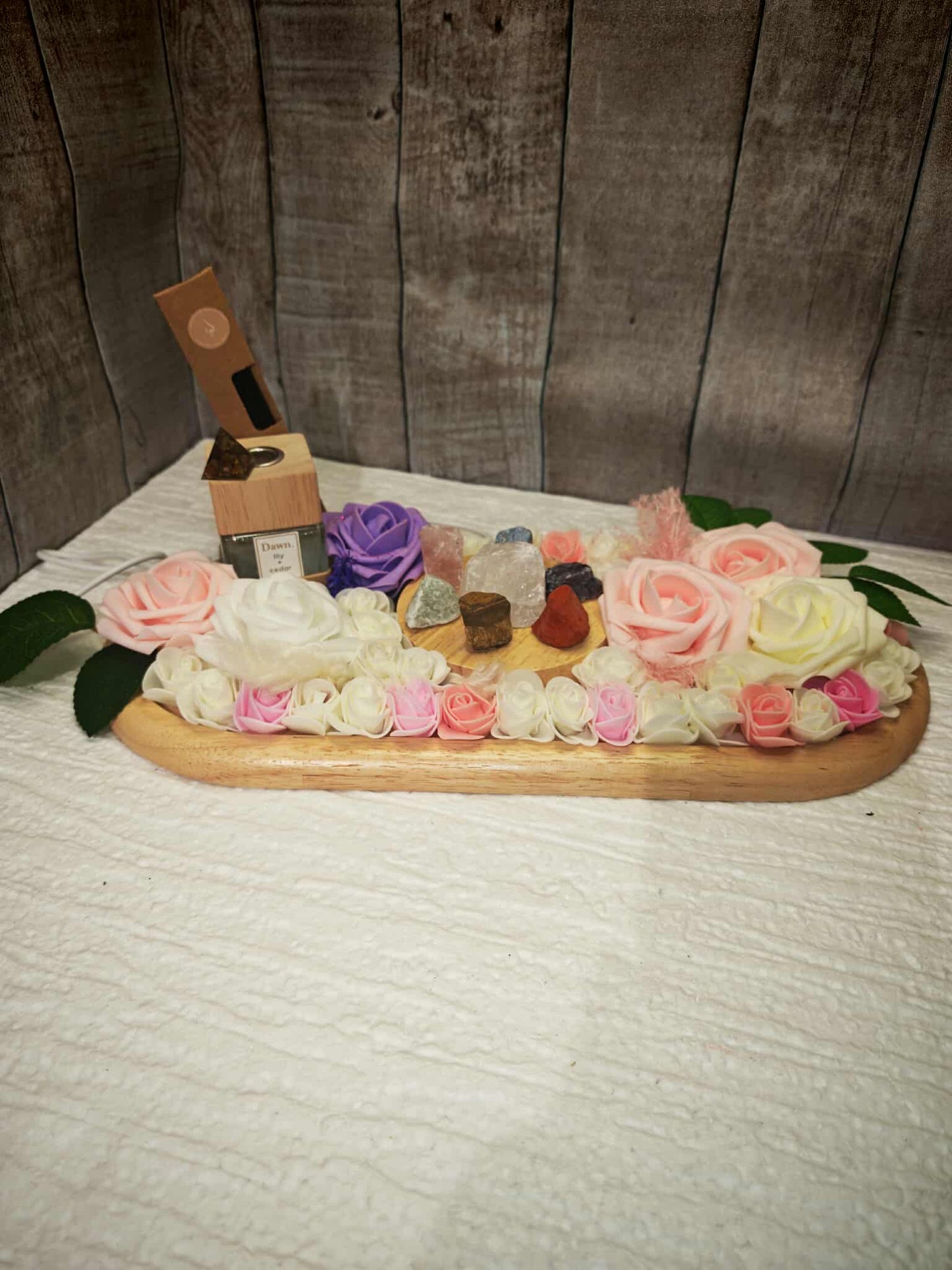 Élégance & Énergie – Plateau Bien-Être “Chakra Lumière”