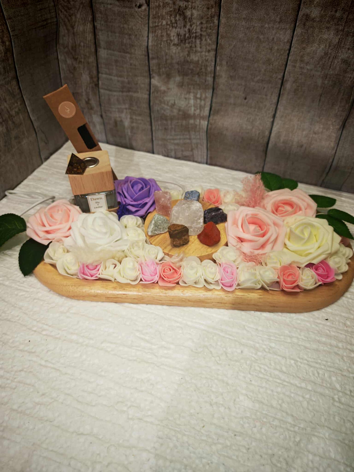 Élégance & Énergie – Plateau Bien-Être “Chakra Lumière”