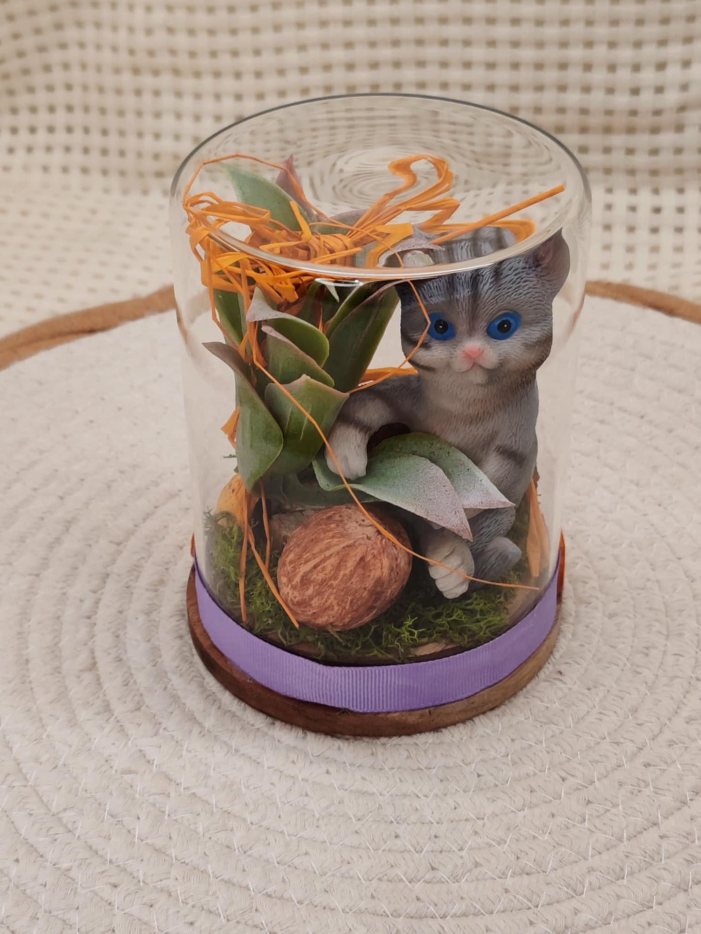 🐾 Cloche en verre - Chat Coquin🐾