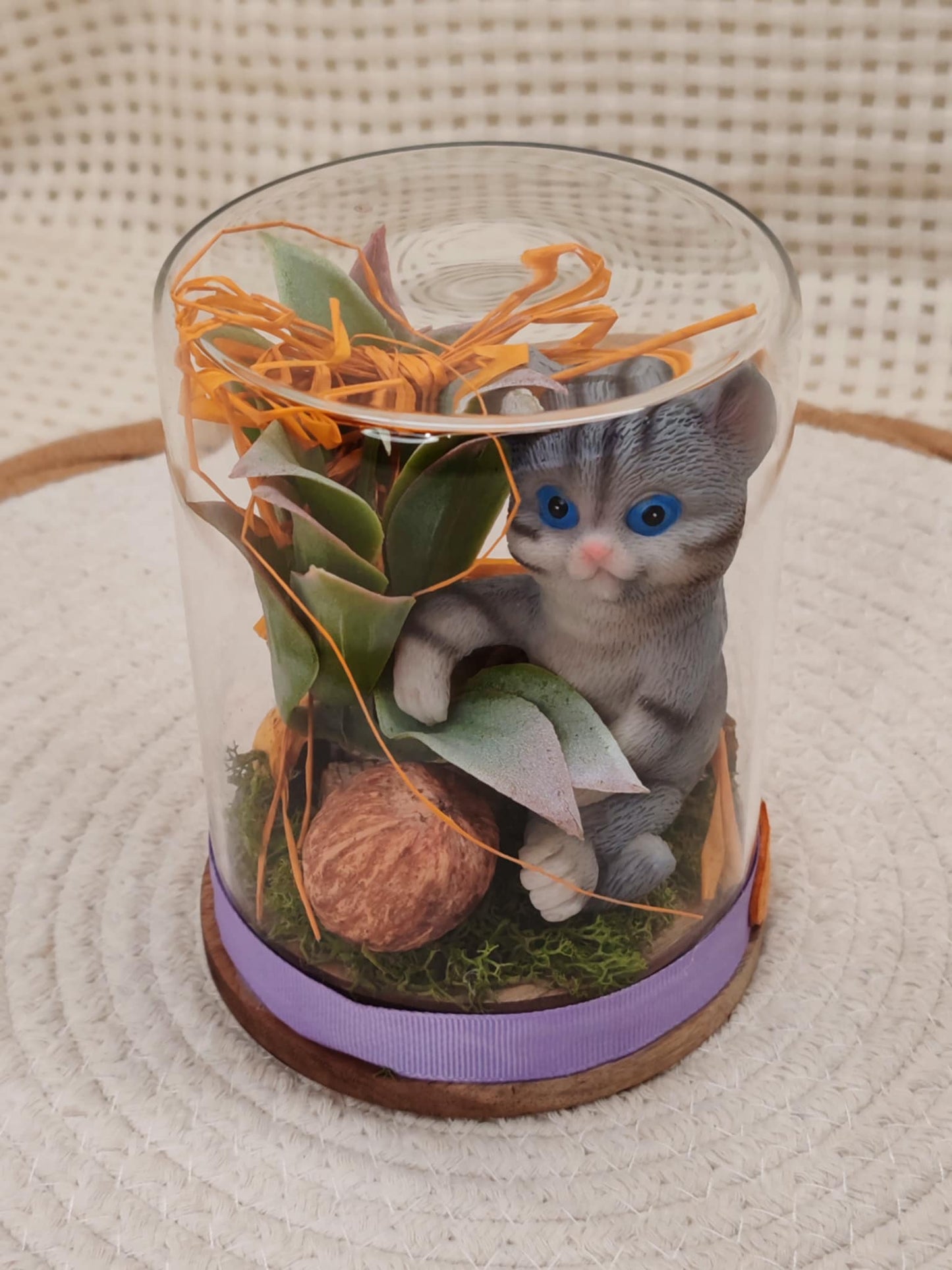 🐾 Cloche en verre - Chat Coquin🐾