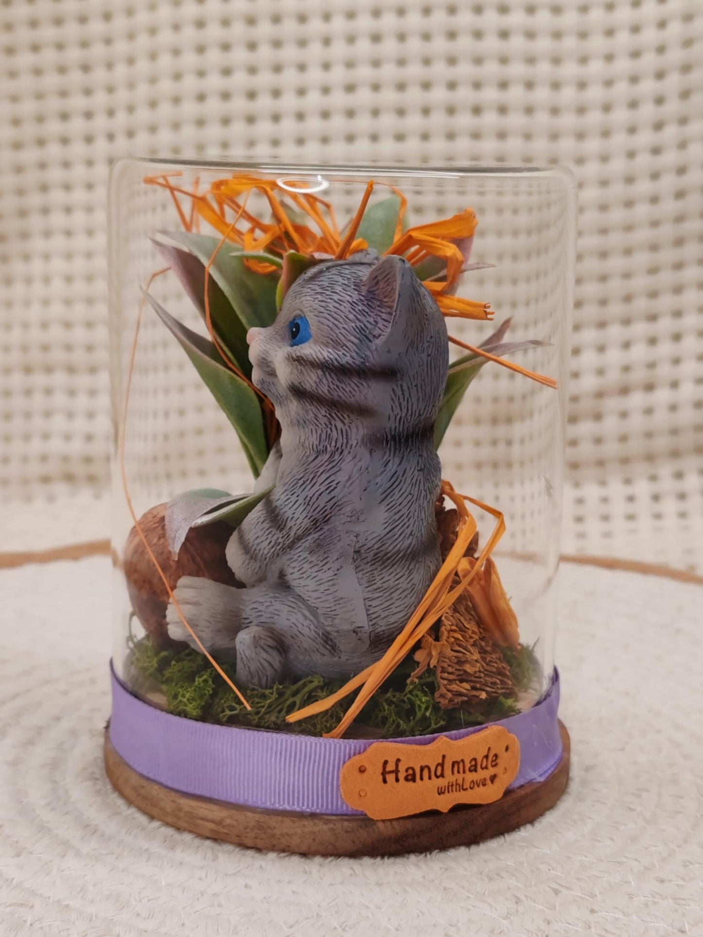 🐾 Cloche en verre - Chat Coquin🐾