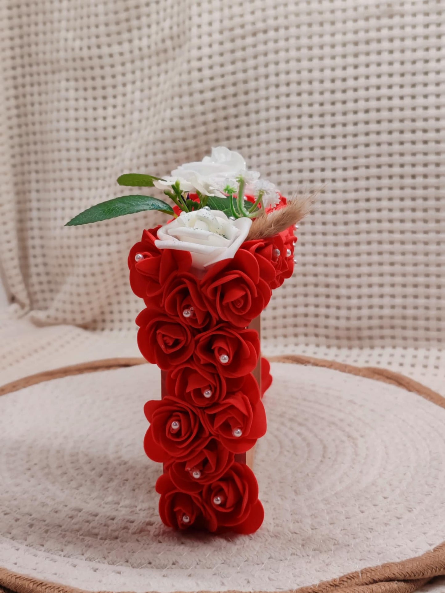 🌹 Joli Cadre Recouvert de Roses – Création Artisanale Unique 🌹