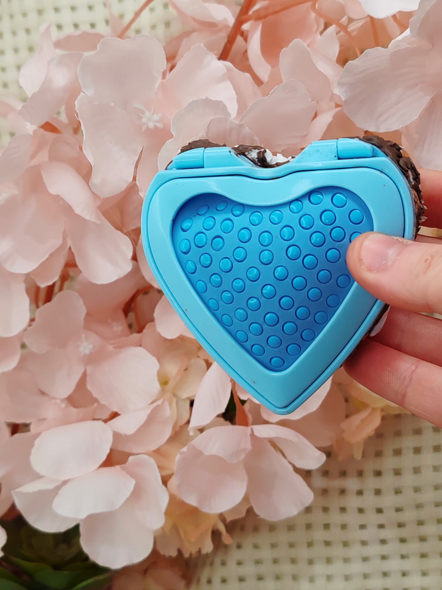 💎Miroir de poche avec brosse à cheveux intégrer 💎