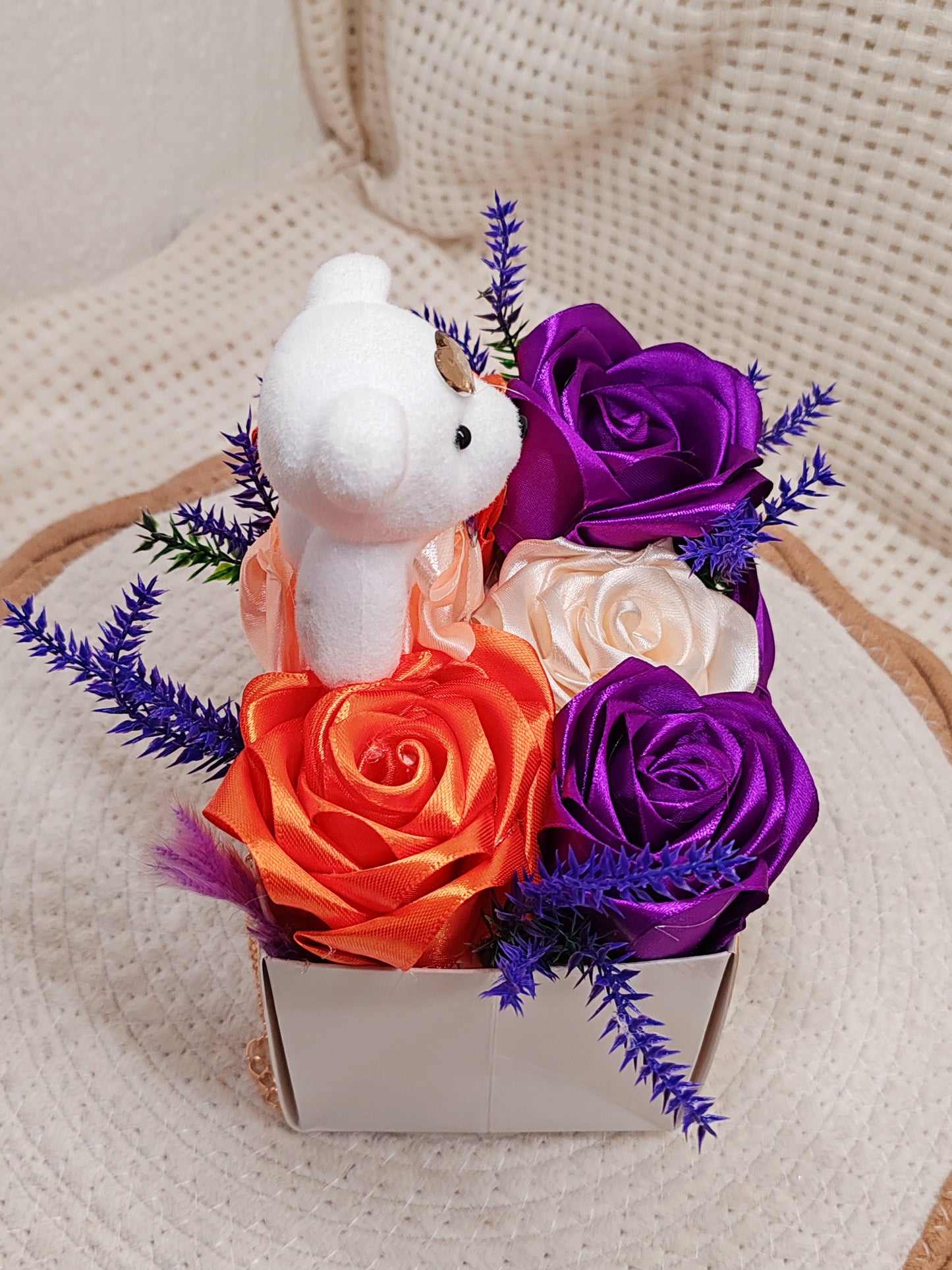 🌸 Box Florale “Sac à Main” – Création Artisanale Unique 🌸