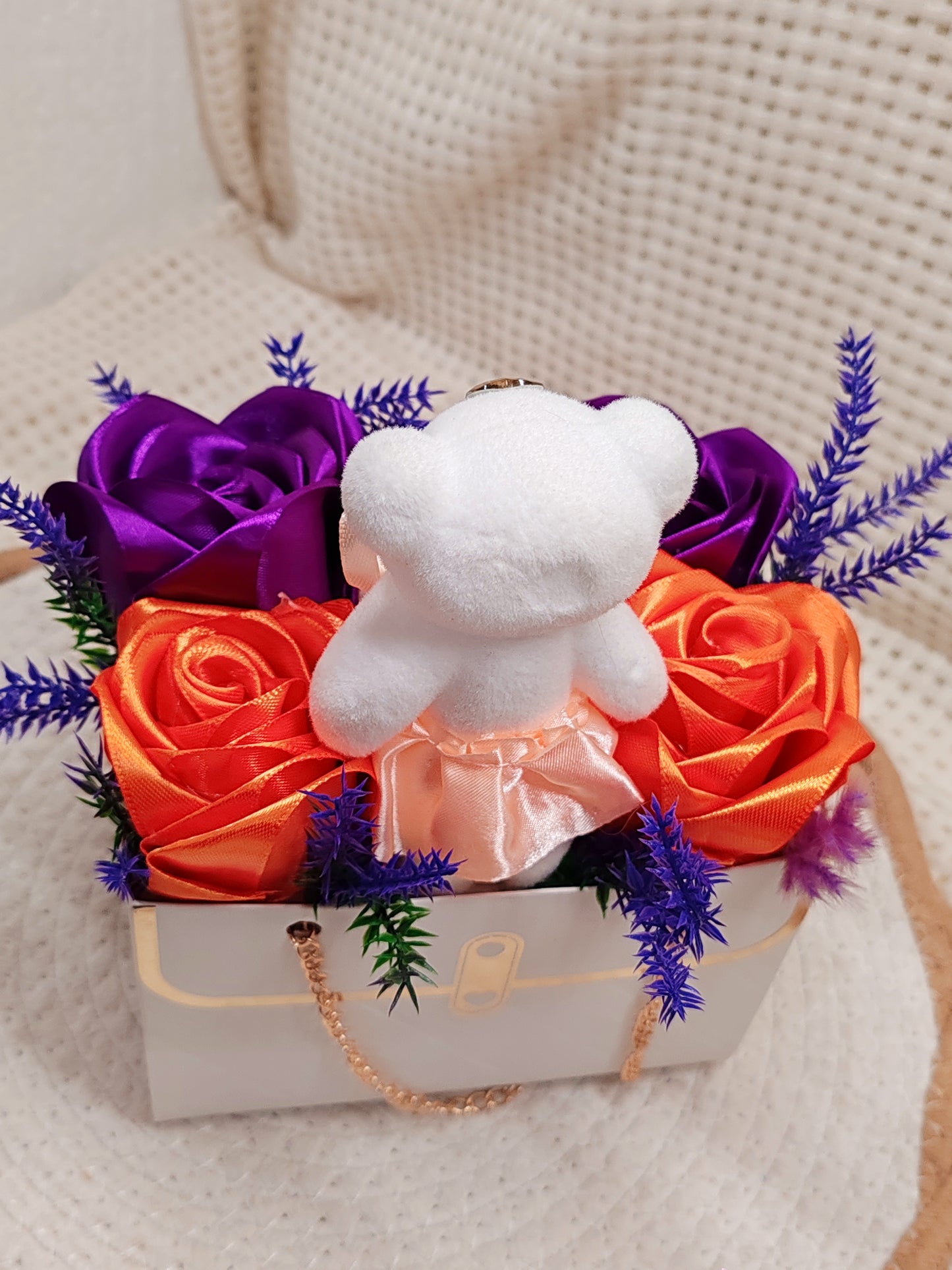 🌸 Box Florale “Sac à Main” – Création Artisanale Unique 🌸