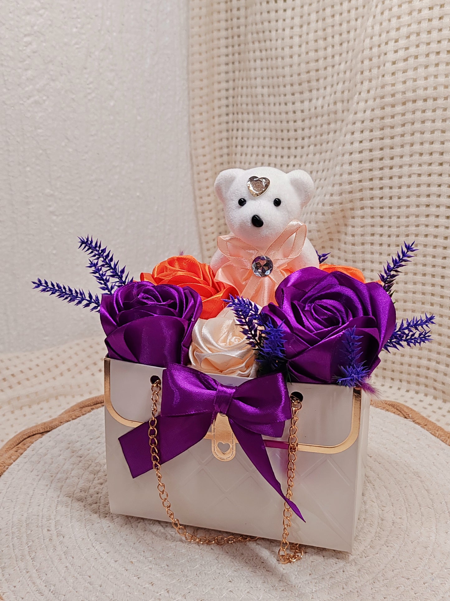 🌸 Box Florale “Sac à Main” – Création Artisanale Unique 🌸