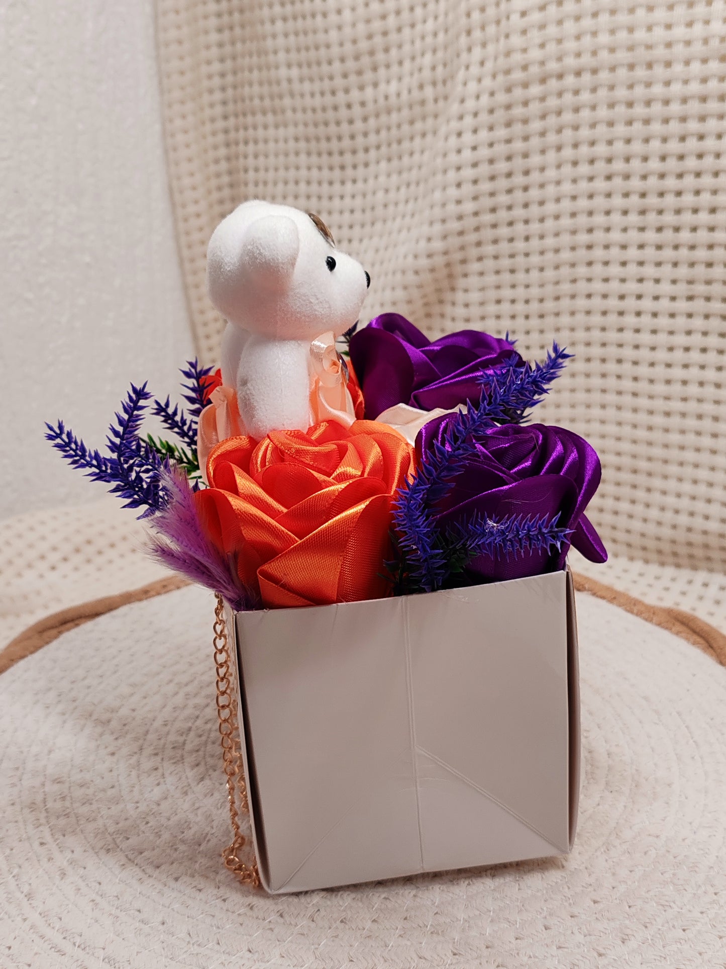 🌸 Box Florale “Sac à Main” – Création Artisanale Unique 🌸