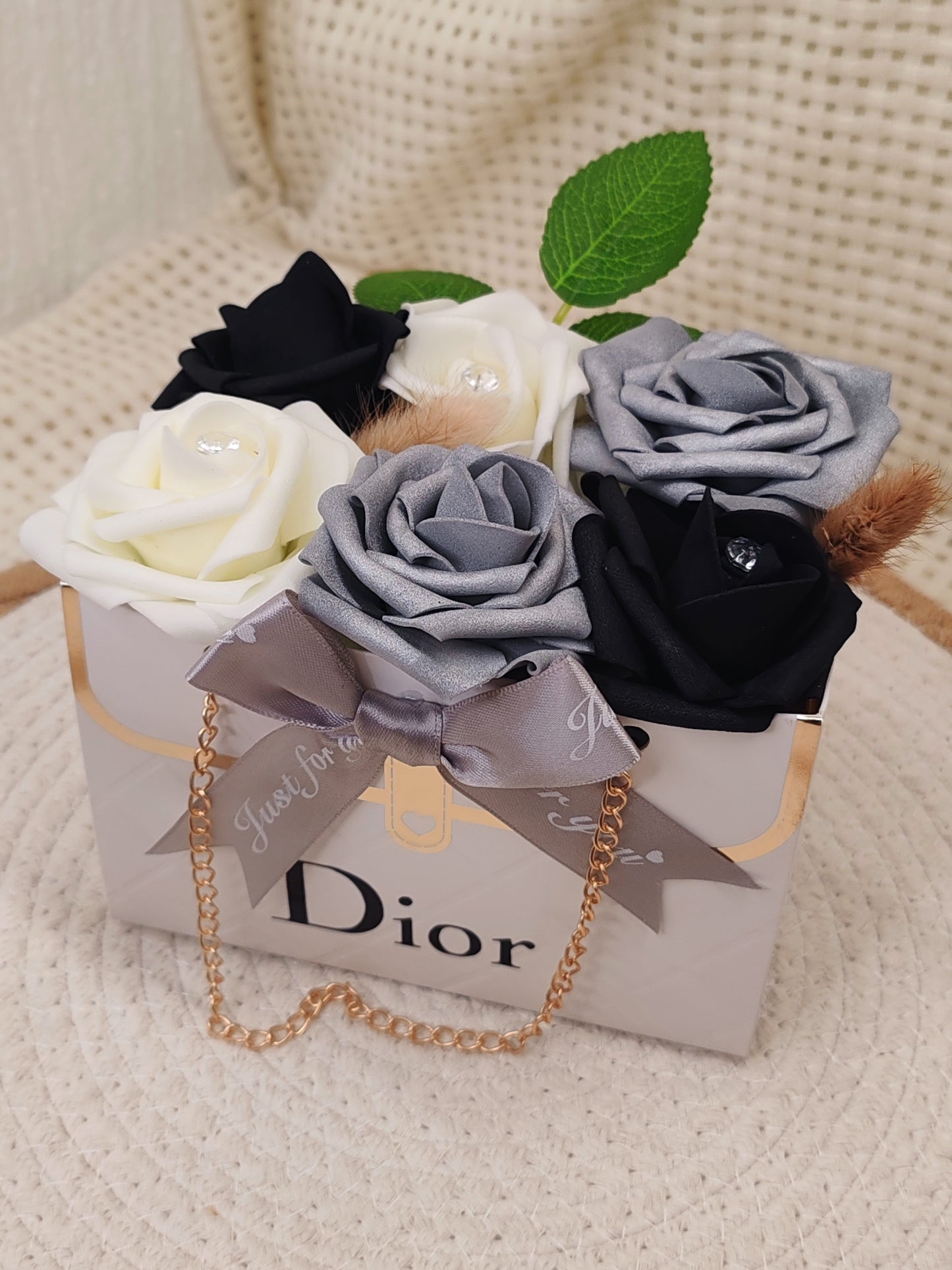 🌸 Box Florale “Sac à Main” – Création Artisanale Unique 🌸