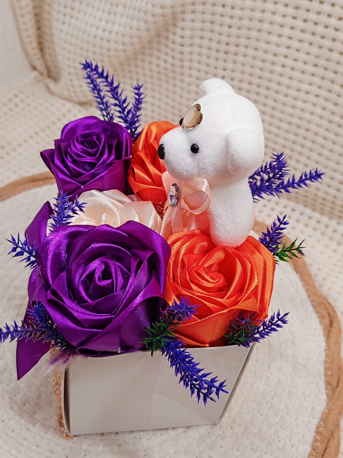 🌸 Box Florale “Sac à Main” – Création Artisanale Unique 🌸