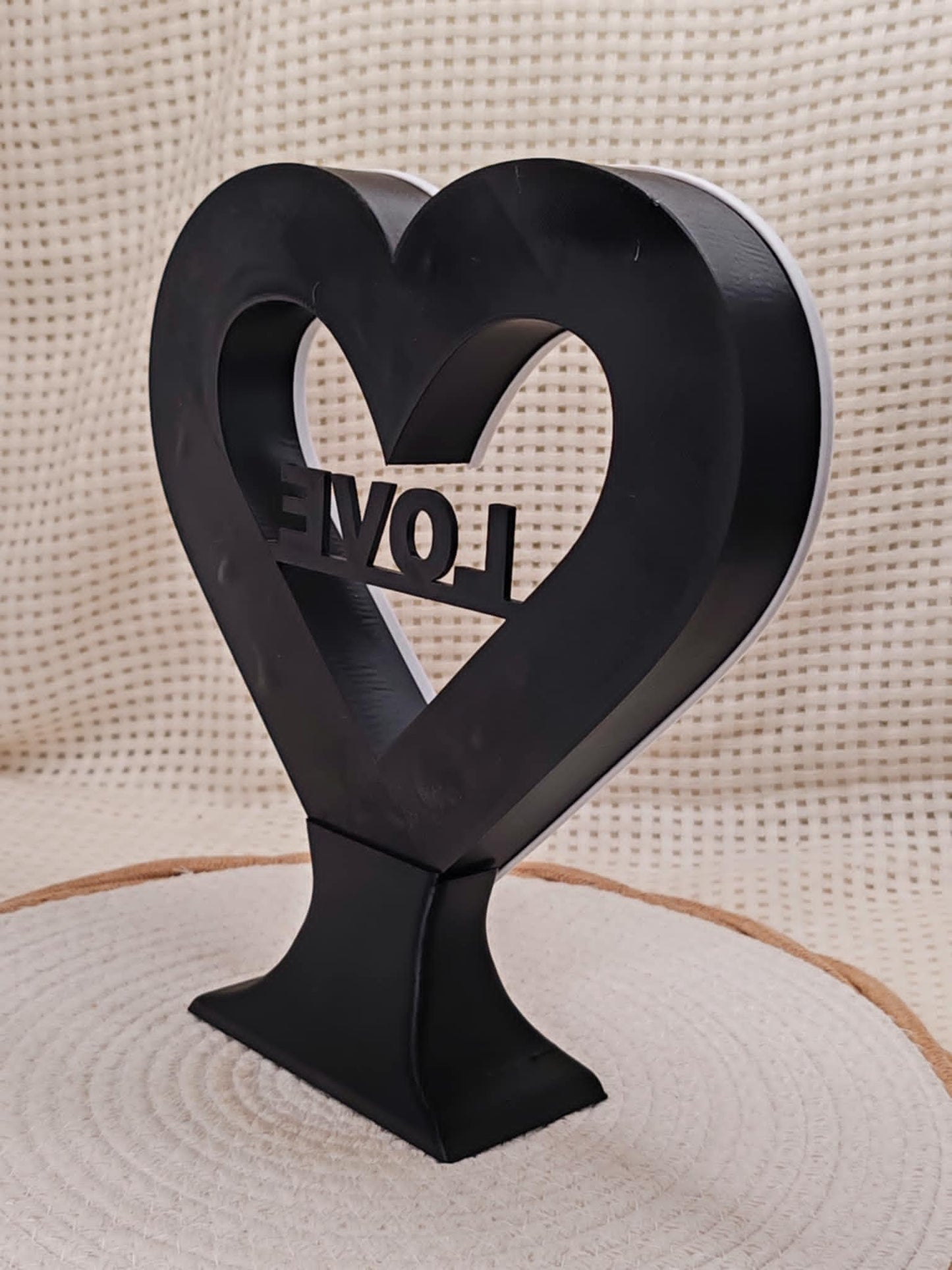 Cœur d'amour avec socle